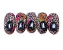 Slipper Socks for Womens Cozy Warm Indoor Boat Socks Non Slip, 5 Pairs Leopard and Rose